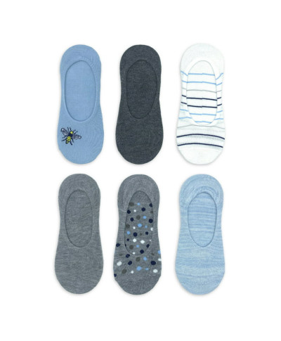Plain Linear Low-Cut Socks